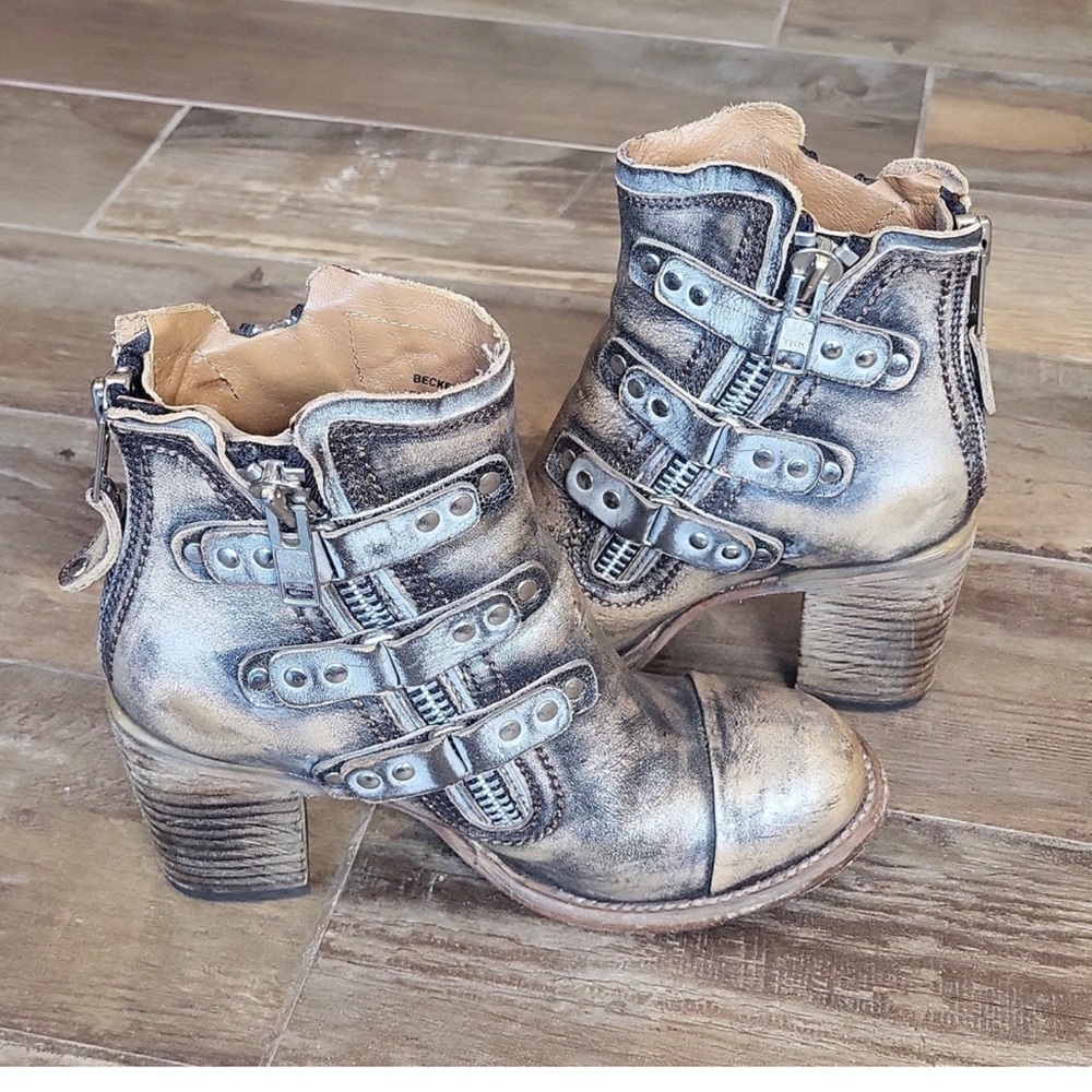 Freebird Beckett Booties/Boots in Pewter